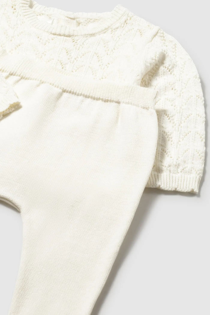 Κοριτσίστικα Βρεφικό βαμβακερό σετ Mayoral Newborn 1594.2D.Newborn.PPY2 μπεζ