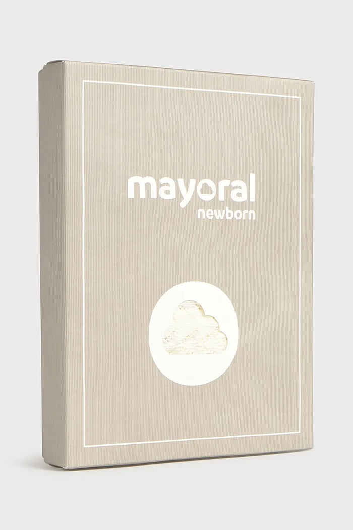 Βρεφικό βαμβακερό σετ Mayoral Newborn μπεζ 1594.2D.Newborn.PPY2