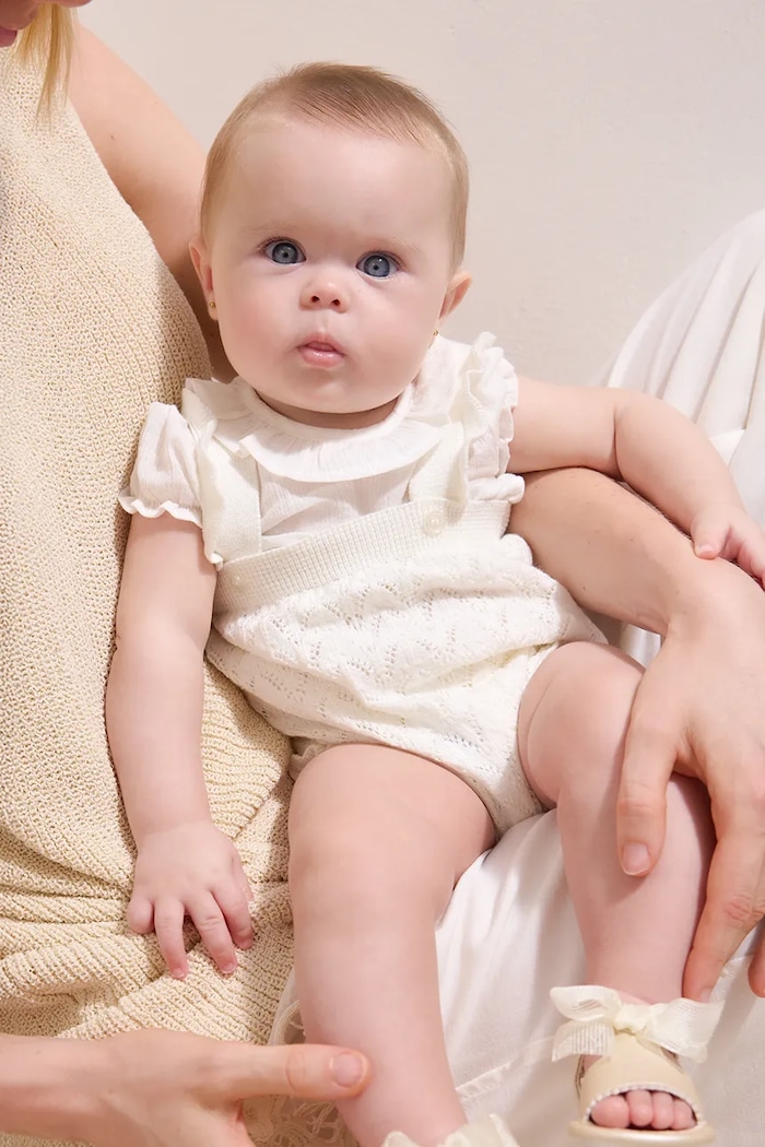 Βρεφικό βαμβακερό σετ Mayoral Newborn βαμβάκι μπεζ 1637.2B.Newborn.PPY2
