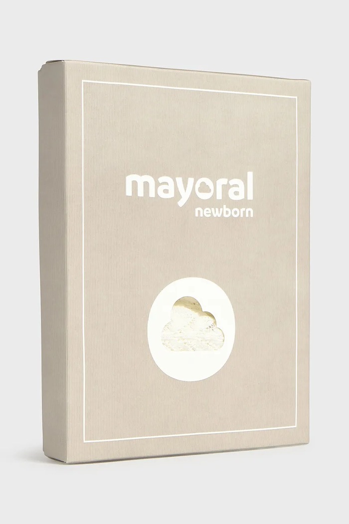 Βρεφικό βαμβακερό σετ Mayoral Newborn 1637.2B.Newborn.PPY2 μπεζ