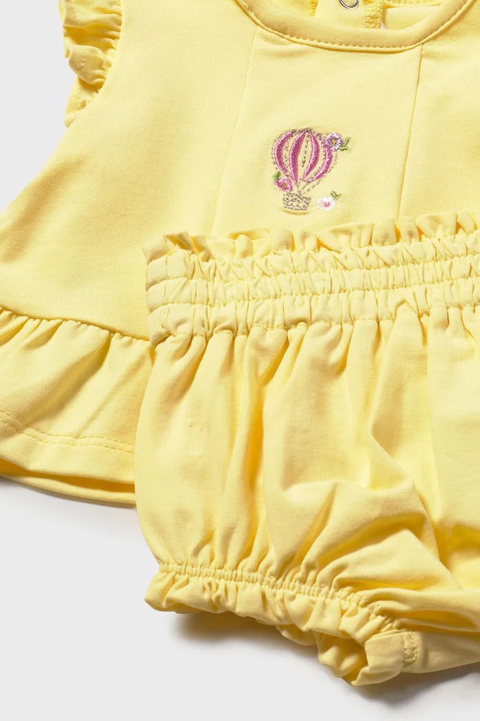 Σετ μωρού Mayoral Newborn 2-pack κίτρινο 1639.2F.Newborn.PPY2