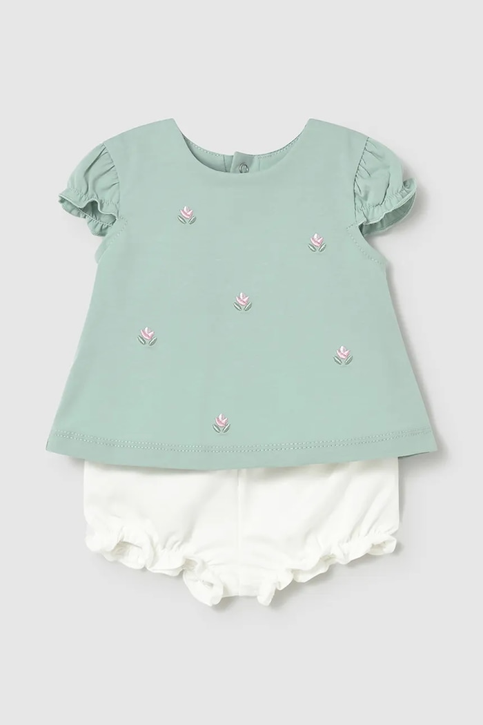 Σετ μωρού Mayoral Newborn 1642.2P.Newborn.PPY2 πράσινο SS26