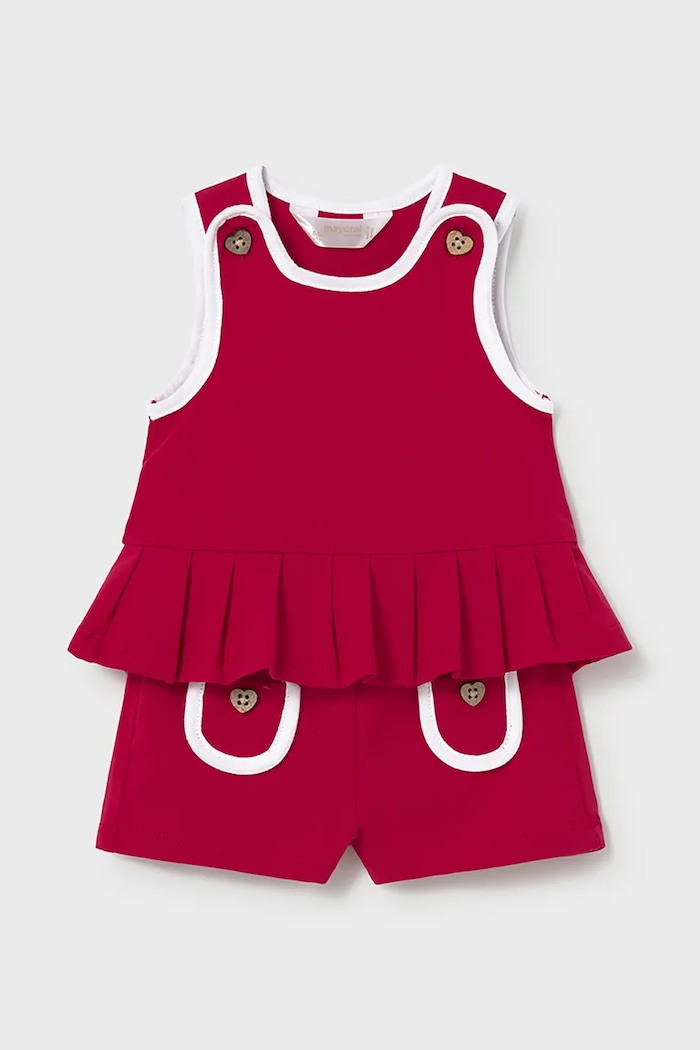 Σετ μωρού Mayoral Newborn 2-pack 1643.2T.Newborn.PPY2 κόκκινο SS26