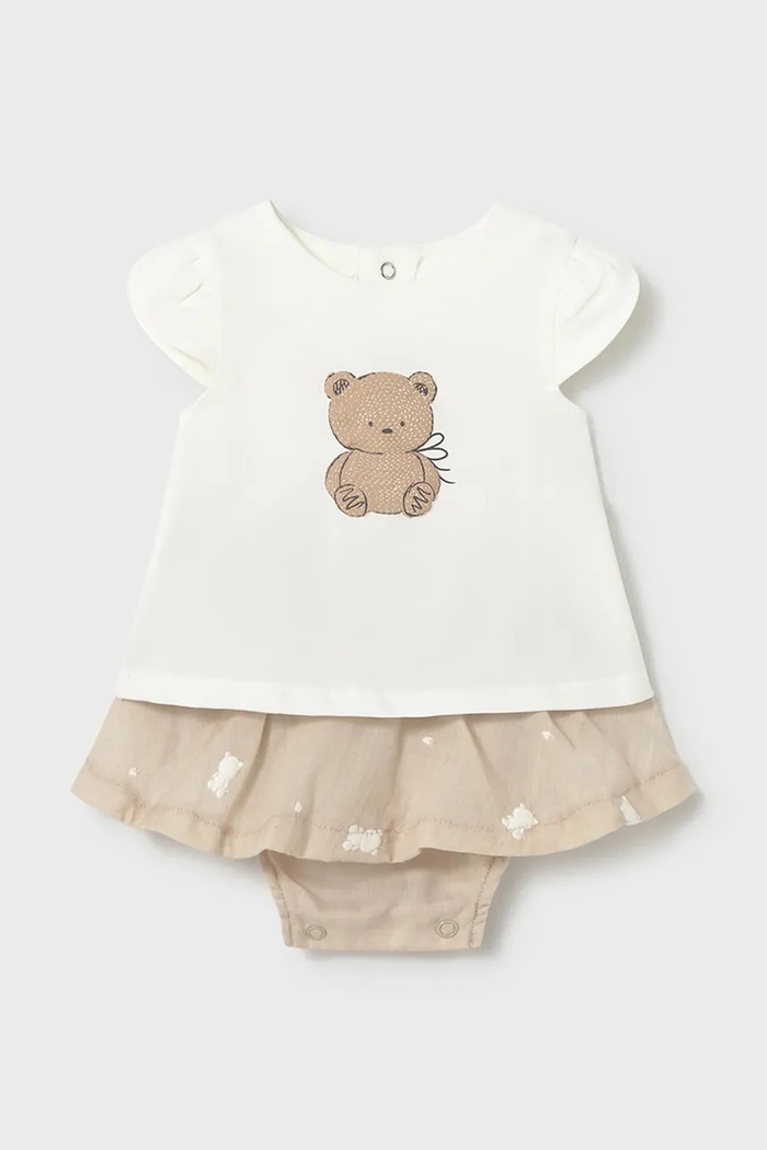 Σετ μωρού Mayoral Newborn πλεκτό ύφασμα μπεζ 1819.2P.Newborn.PPY2