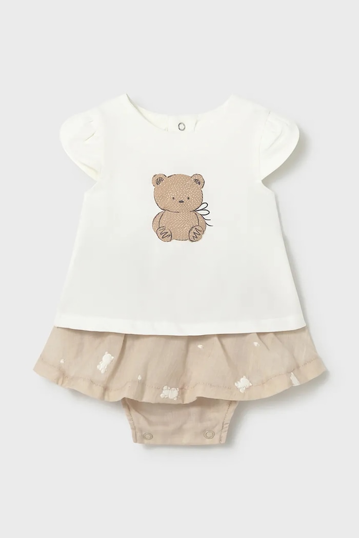 Σετ μωρού Mayoral Newborn πλεκτό ύφασμα μπεζ 1819.2P.Newborn.PPY2