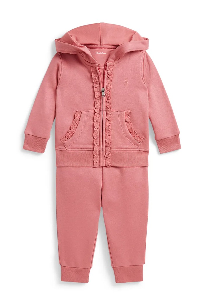 Polo Ralph Lauren dres niemowlęcy dzianina różowy 310A12849002