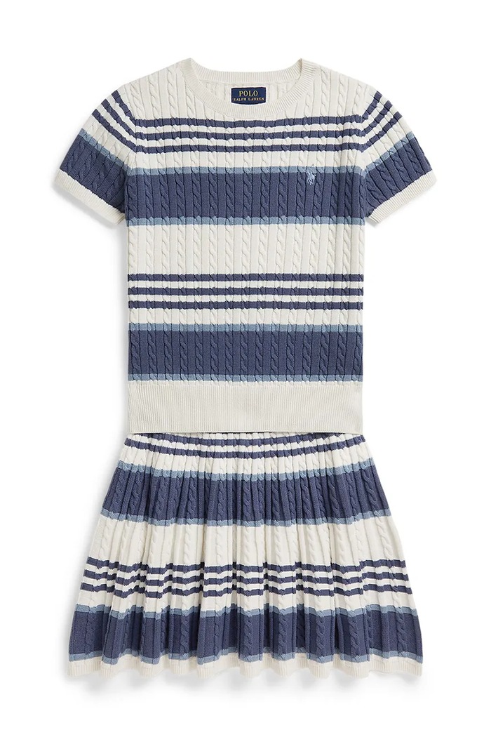 Παιδικό βαμβακερό σετ Polo Ralph Lauren 313A11261001 λευκό SS26