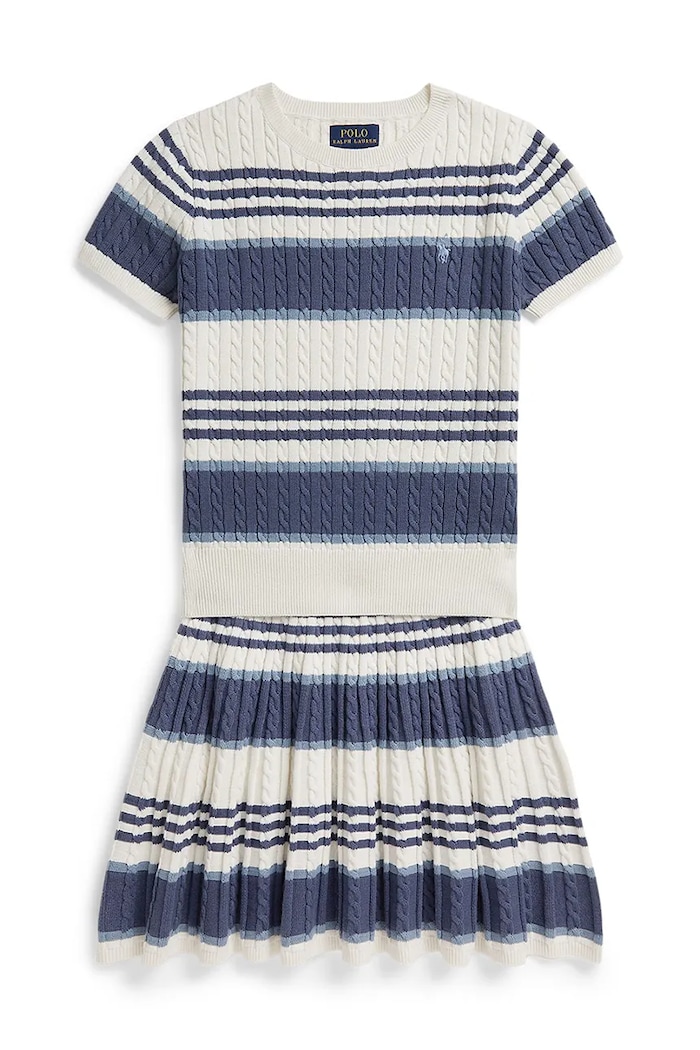 Παιδικό βαμβακερό σετ Polo Ralph Lauren 313A11261001 λευκό SS26