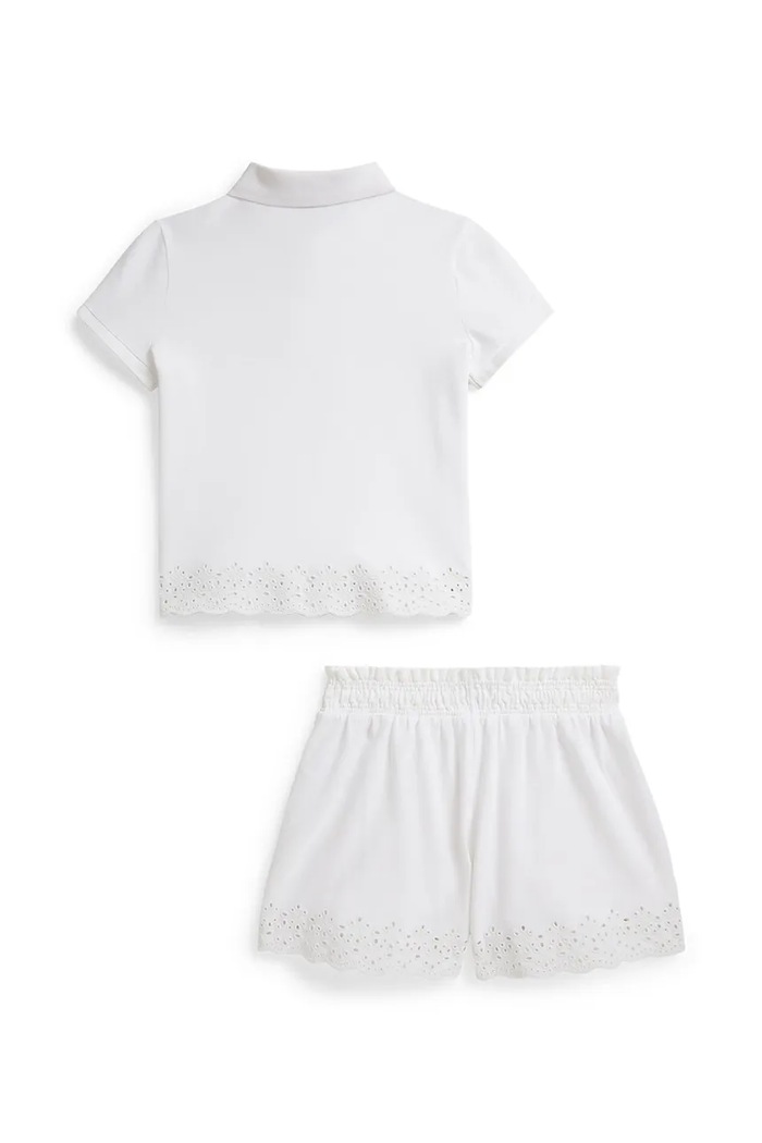 Detská súprava Polo Ralph Lauren 313A11791001 biela SS26