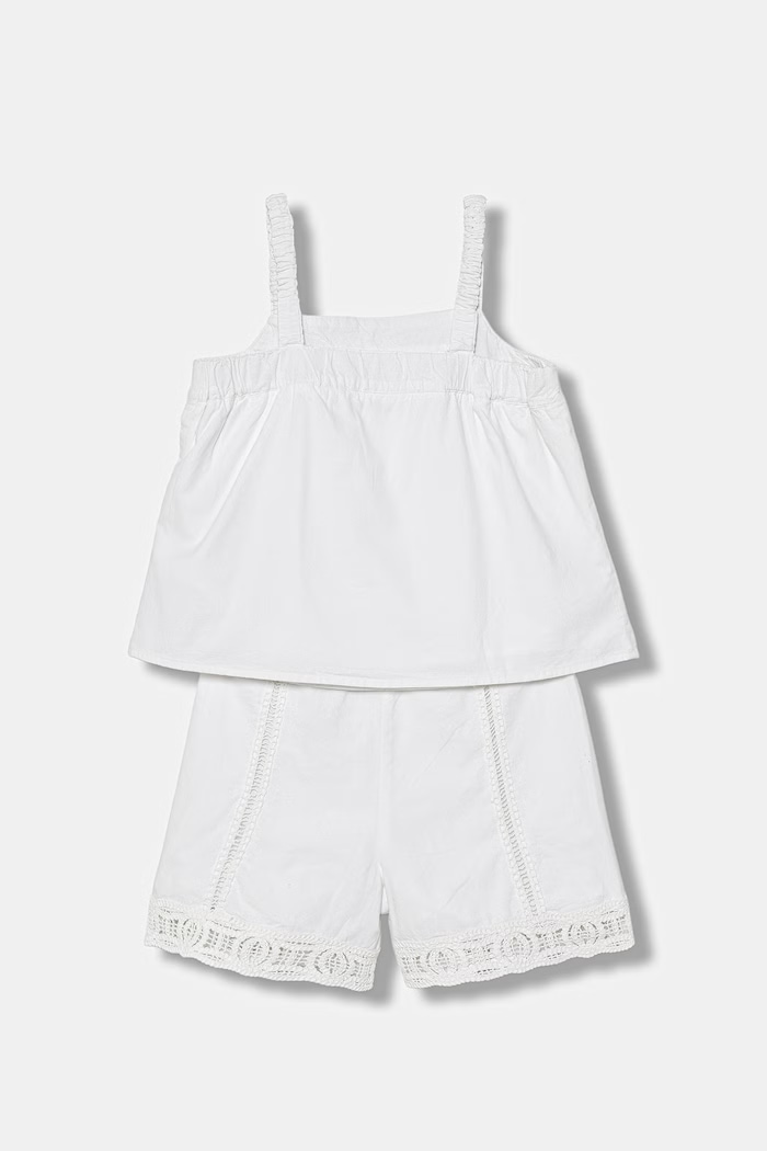 Guess compleu de zi pentru copii, din bumbac J6GG02.WN230.PPY2.M alb SS26