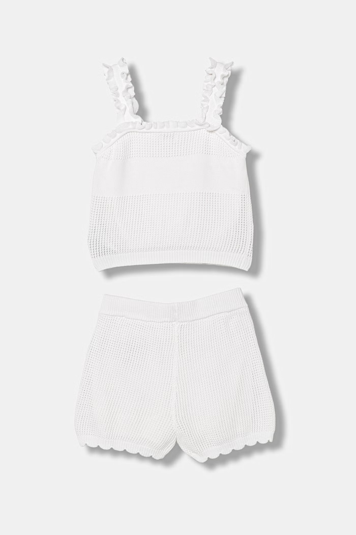 Guess compleu de copii din bumbac K6GG06.Z5491.PPY2.M alb SS26
