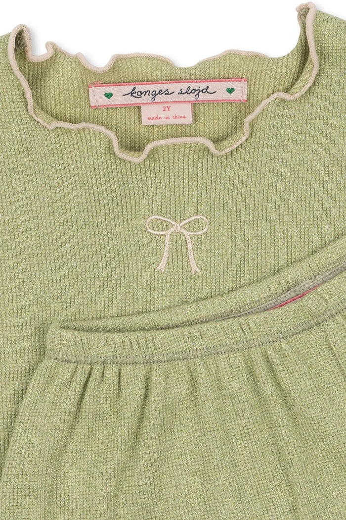 Fete Konges Sløjd compleu pentru copii, din bumbac ROLI SET OCS KS105531.PPY2 verde