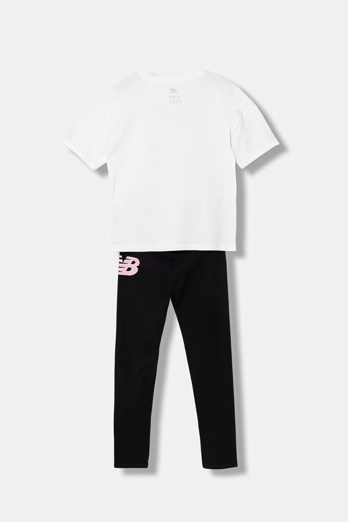 New Balance komplet sportowy dziecięcy YS61H20J czarny SS26