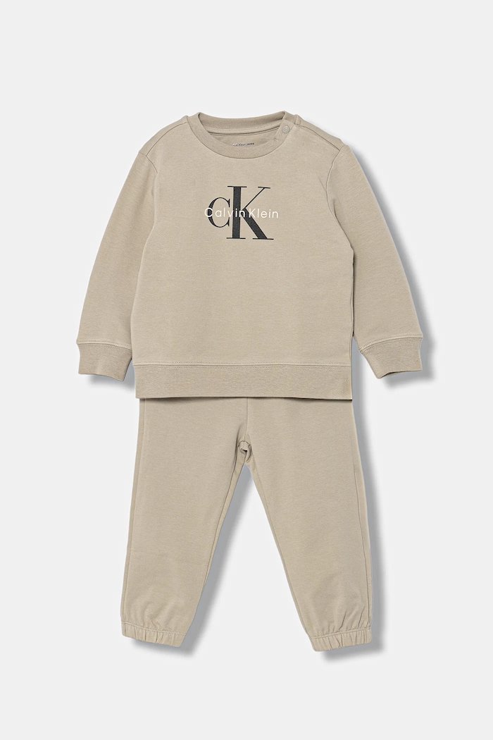 Calvin Klein Jeans komplet dresowy niemowlęcy IN0IN00336.PPY2 beżowy SS26