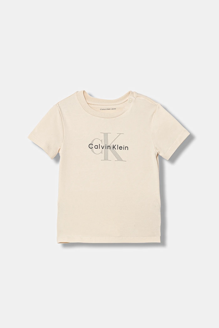 Chłopiec Calvin Klein Jeans komplet dresowy niemowlęcy IN0IN00336.PPY2 beżowy