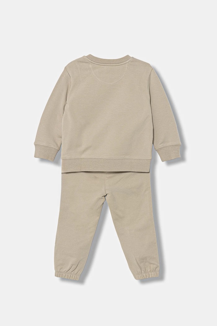 Calvin Klein Jeans komplet dresowy niemowlęcy beżowy IN0IN00336.PPY2