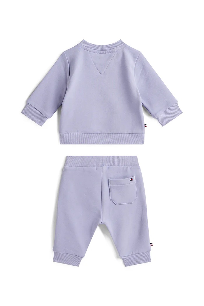 Tommy Hilfiger dres niemowlęcy KN0KN02162.PPY2 fioletowy SS26