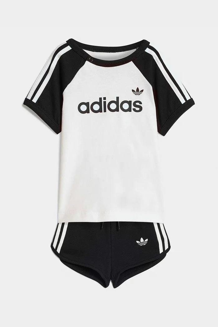 adidas Originals set de bumbac pentru copii tricotaj alb KD1055