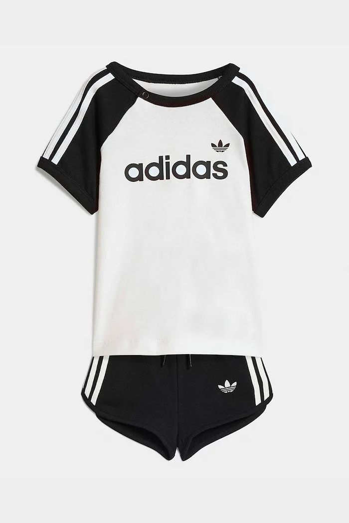 adidas Originals set de bumbac pentru copii tricotaj alb KD1055