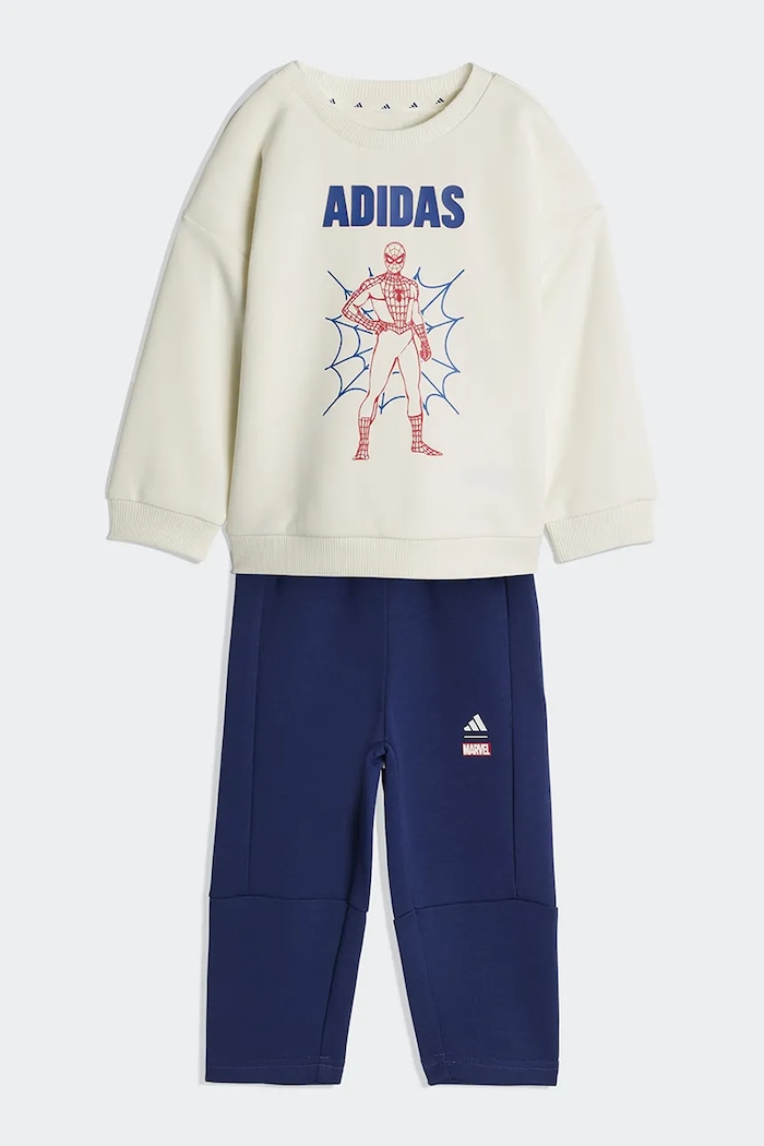 adidas dres dziecięcy MRVL wzorzyste beżowy JZ3551