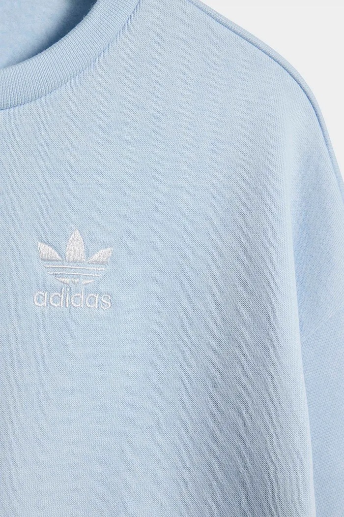 Detská bavlnená tepláková súprava adidas Originals modrá KR2456