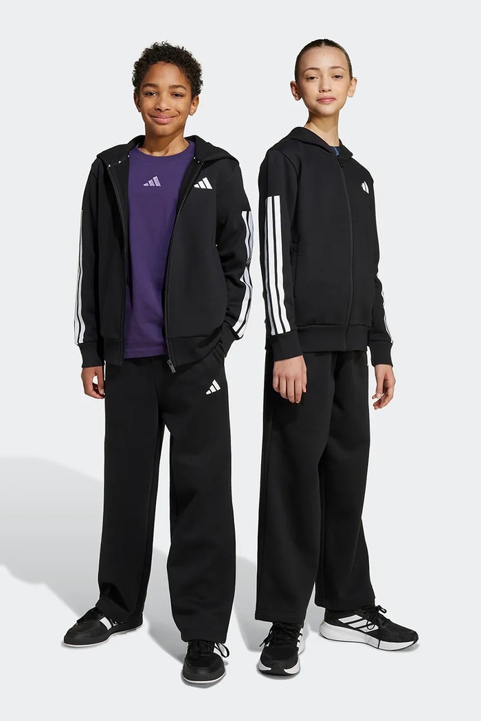 Detská tepláková súprava adidas pletenina čierna JL7477