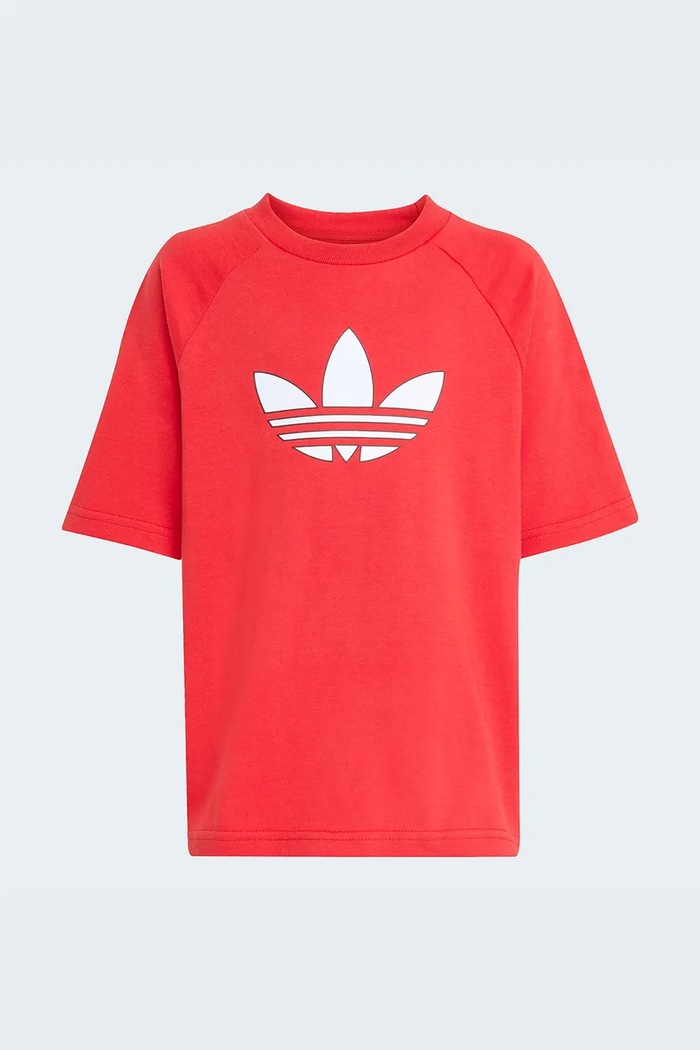 Chlapec Detská bavlnená súprava adidas Originals KD5762 červená