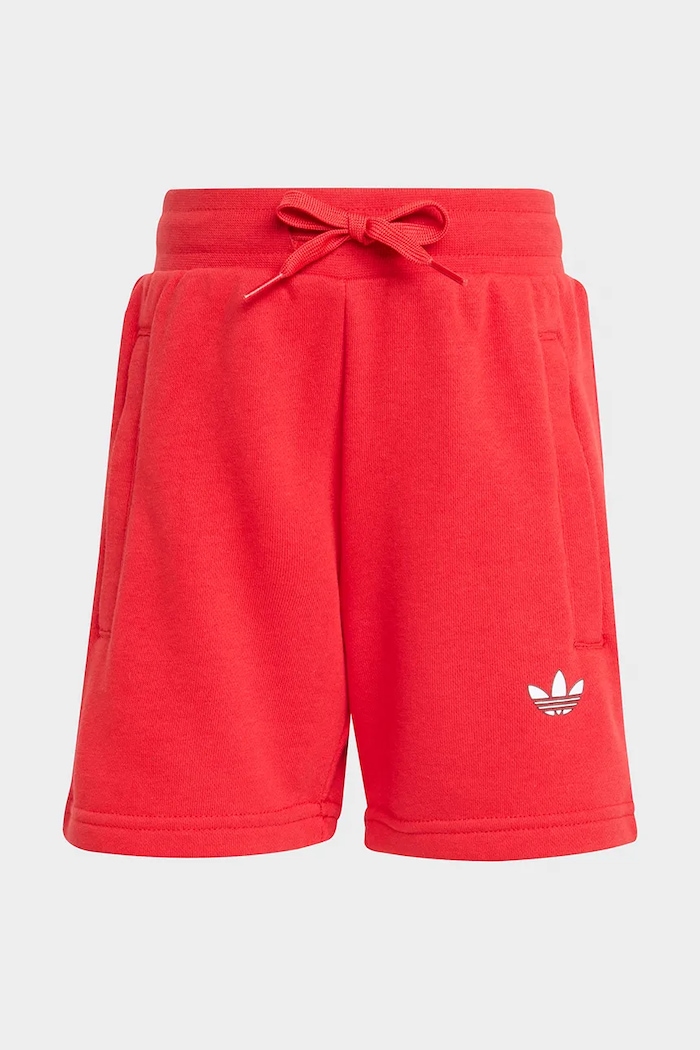 Detská bavlnená súprava adidas Originals červená KD5762