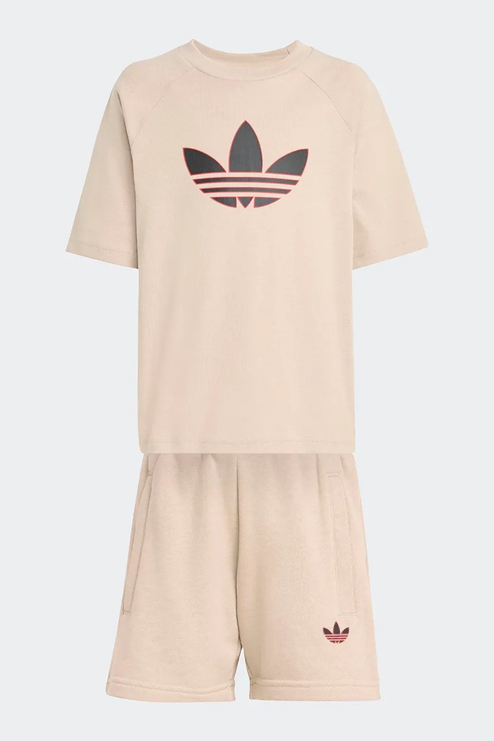 adidas Originals set de bumbac pentru copii KD5764 bej SS26
