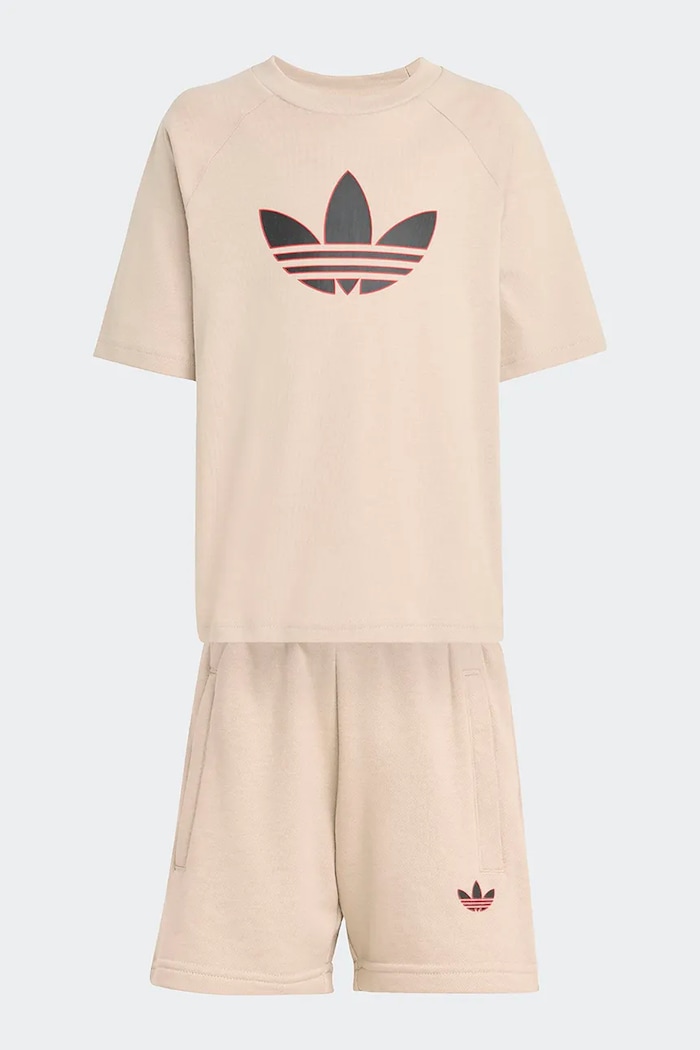adidas Originals set de bumbac pentru copii KD5764 bej SS26