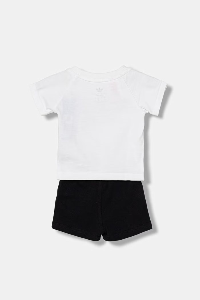 adidas Originals komplet otroški z bombažem KH2884 bela SS26