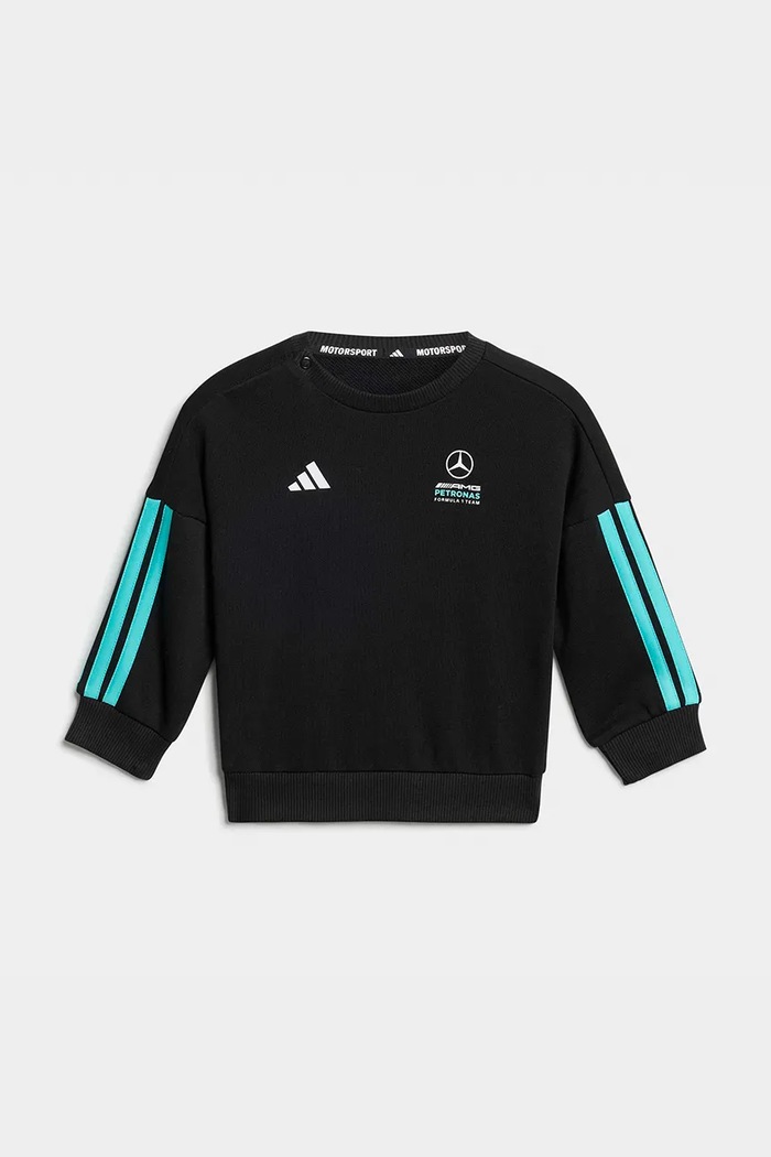 Detská bavlnená tepláková súprava adidas Performance MERCEDES KE5933 čierna SS26