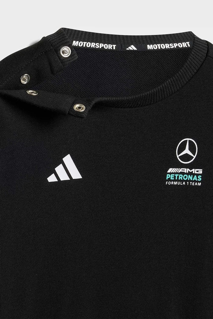 Chlapec Detská bavlnená tepláková súprava adidas Performance MERCEDES KE5933 čierna