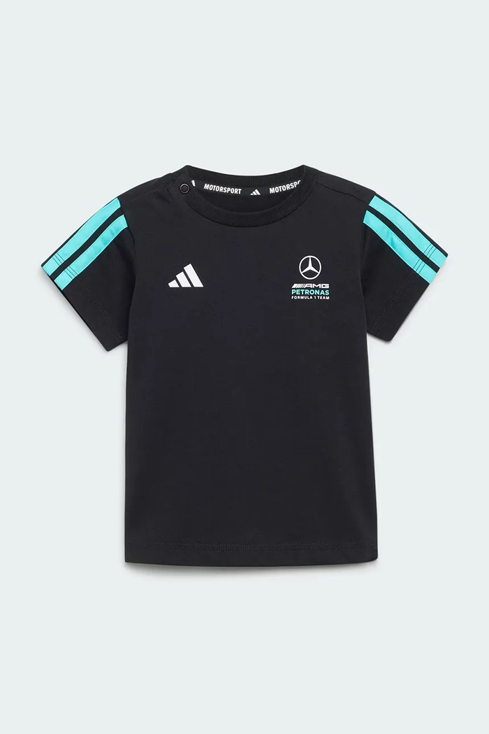 Detská bavlnená súprava adidas Performance MERCEDES KE5931 čierna SS26