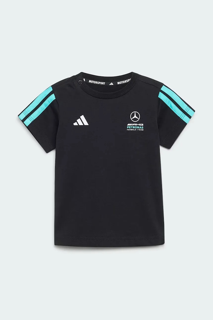 Detská bavlnená súprava adidas Performance MERCEDES KE5931 čierna SS26