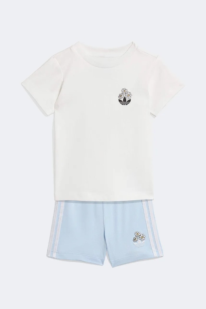 Detská bavlnená súprava adidas Originals DISNEY nášivka biela KE0477