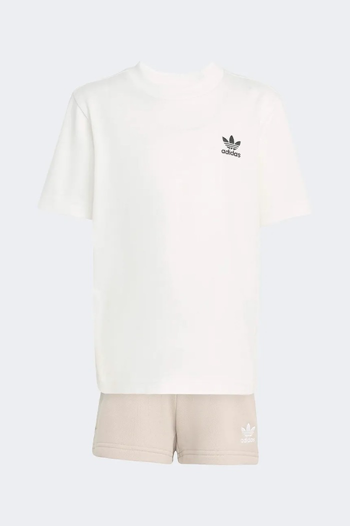 Detská bavlnená súprava adidas Originals KE2342 biela SS26
