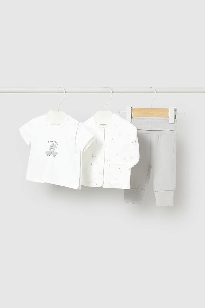 Mayoral Newborn compleu bebe cu elastan gri 1894.1A.Newborn.PPY2