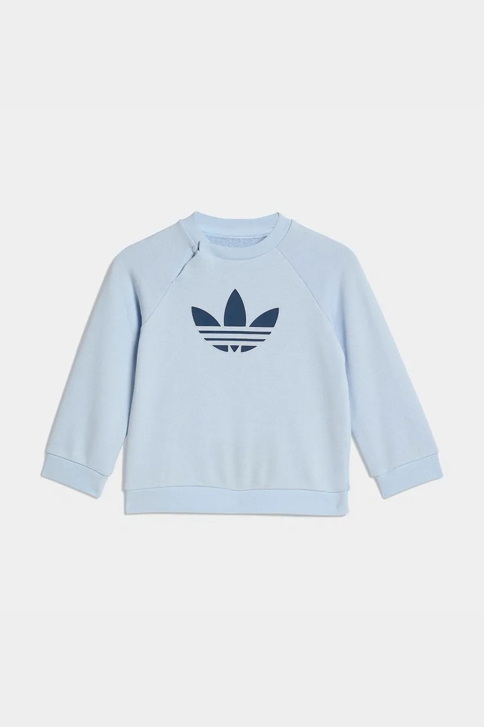 adidas Originals dres dziecięcy z bawełną KD1042 niebieski SS26