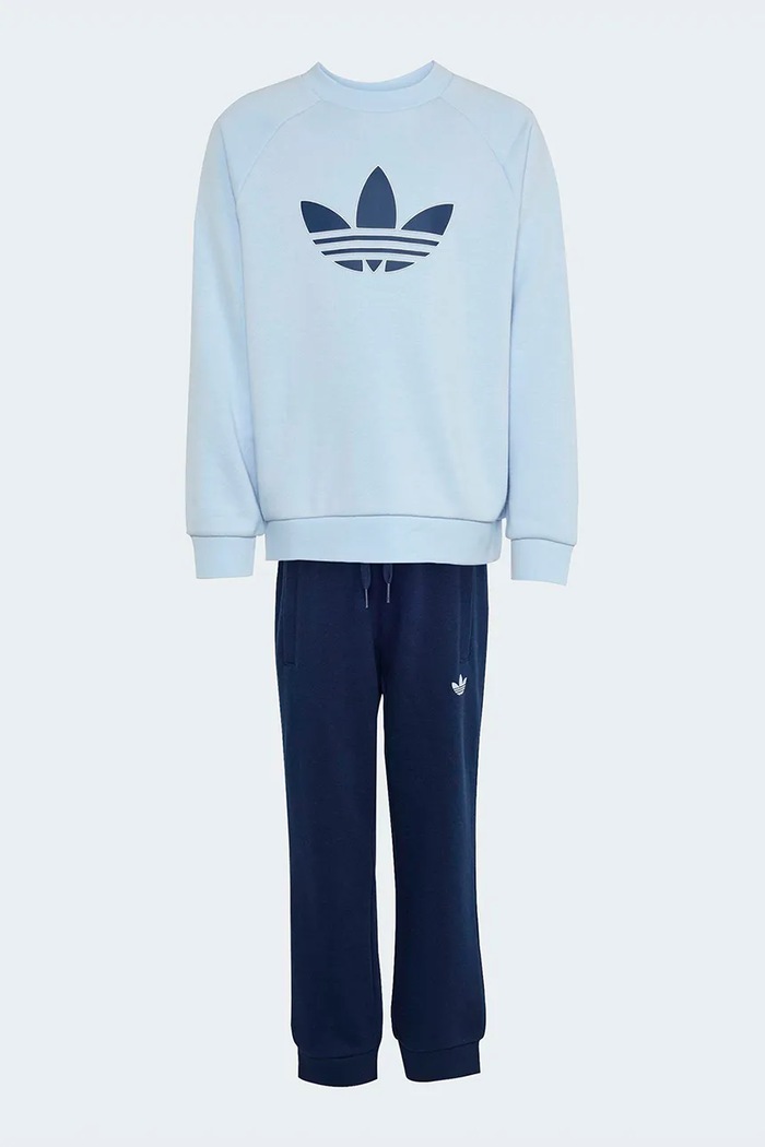 adidas Originals dres dziecięcy z bawełny KD5770 niebieski SS26