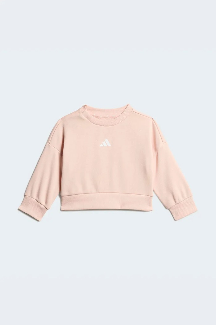 adidas dres dziecięcy z bawełną KD5935 różowy SS26