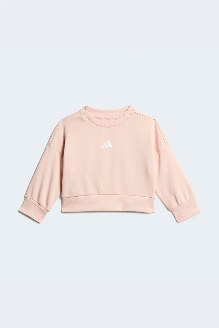 adidas dres dziecięcy z bawełną KD5935 różowy SS26