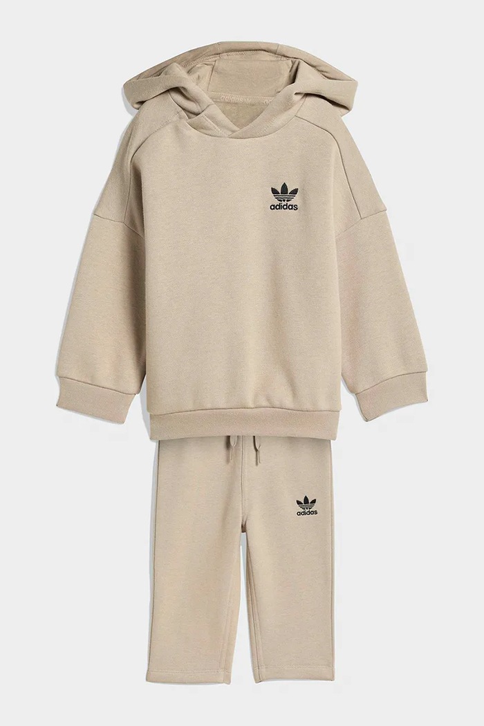 adidas Originals detské teplákové komplety s bavlnou zelená KF7513