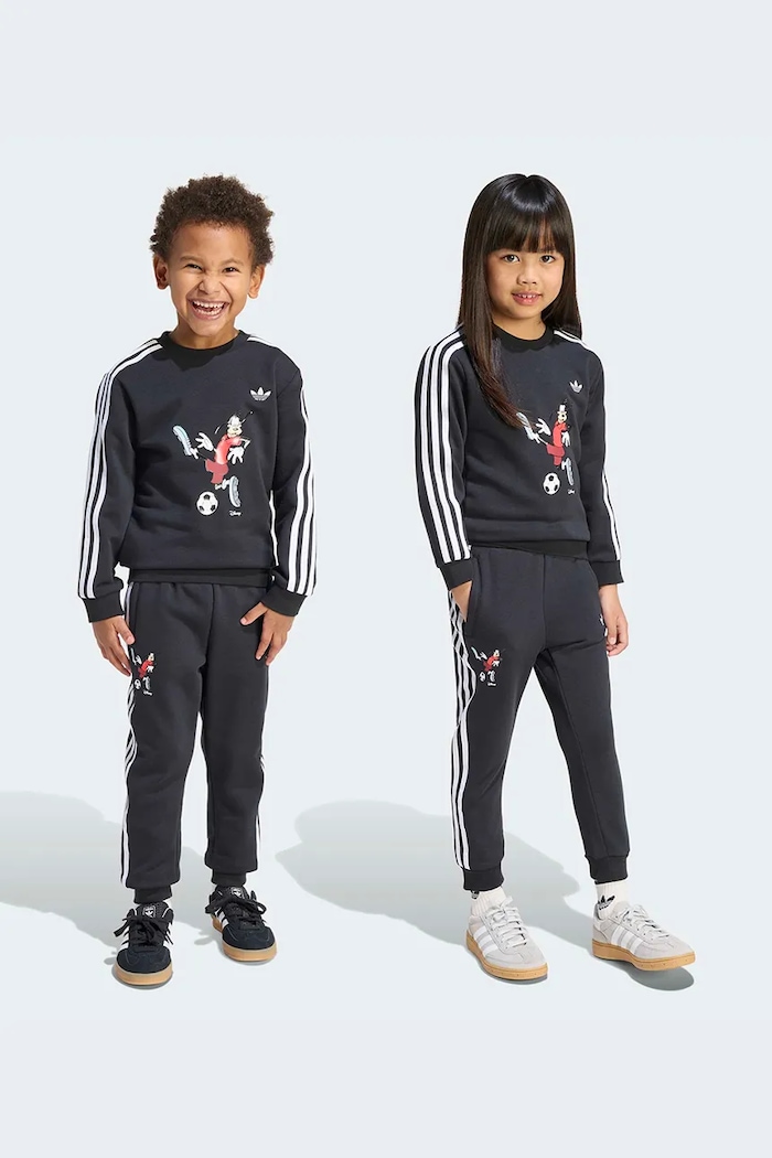 adidas Originals dres dziecięcy z bawełną czarny KC8429