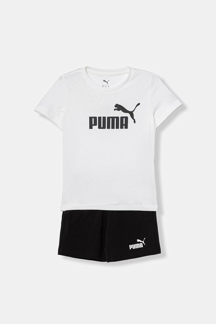 Παιδικό βαμβακερό σετ Puma ESS 2-pack στάμπα λευκό 685240.PPY2