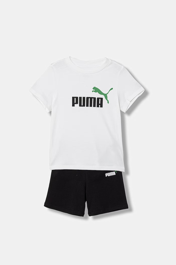 Puma καθημερινό σετ παιδικό βαμβακερό ESS λευκό 686285
