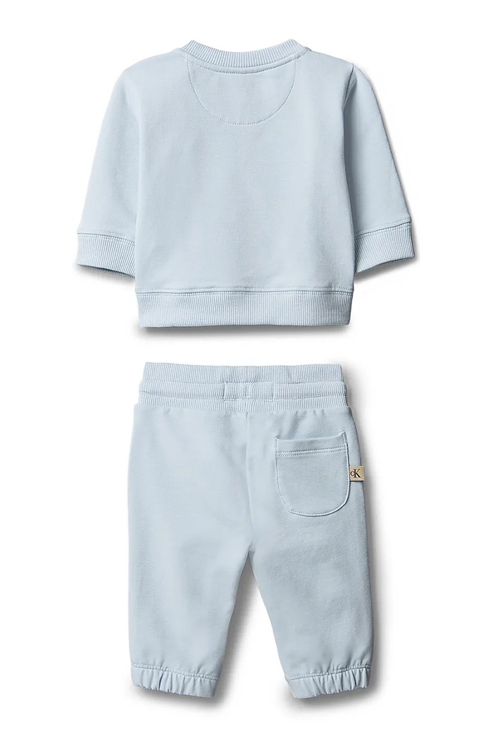 Calvin Klein Jeans tepláková dojčenská bavlnená LVCKSJI14B.PPY2 modrá SS26