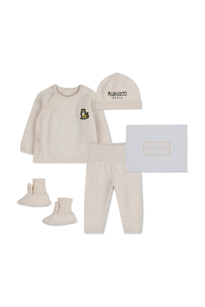 Kenzo Kids compleu bebe imprimeu bej K61855.86