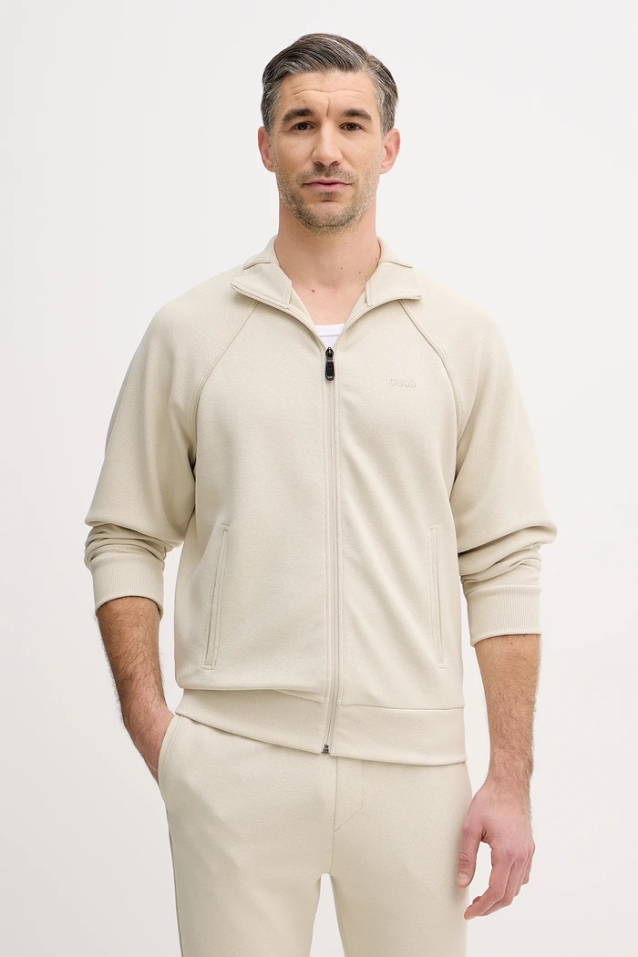 BOSS Green set de trening bărbați din bumbac SW_Tracksuit Set 50555906 bej SS26