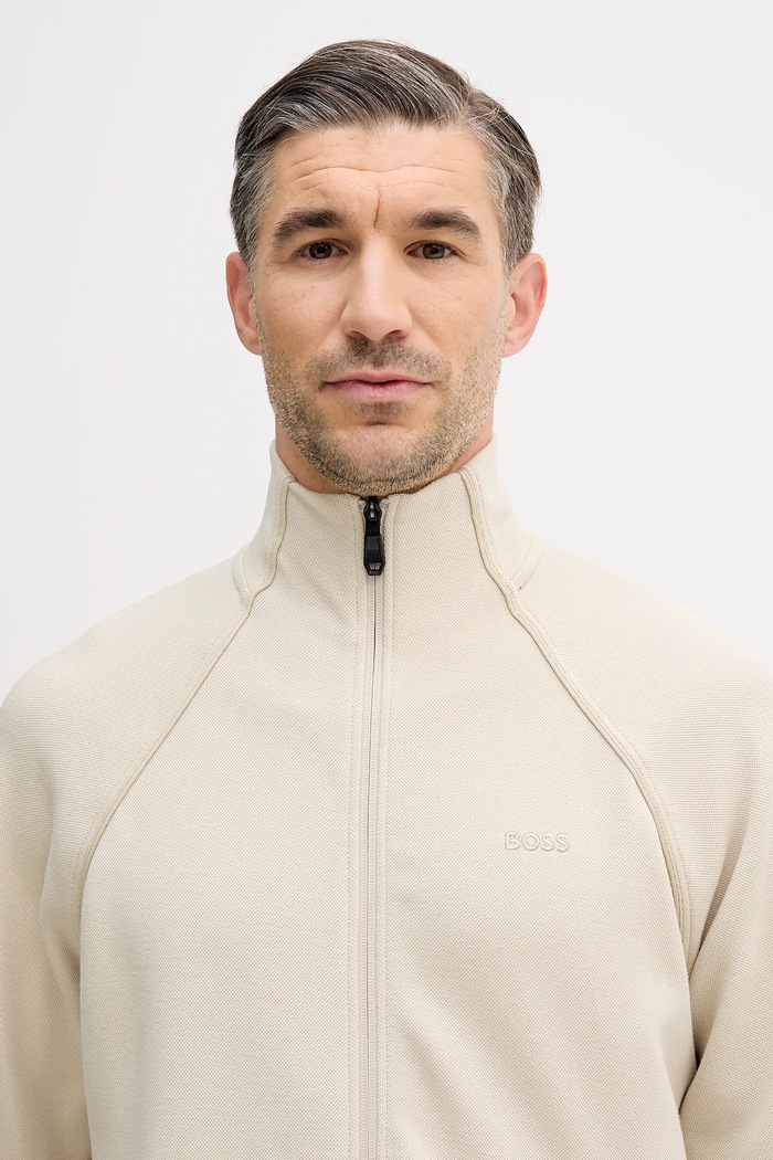 BOSS Green set de trening bărbați din bumbac SW_Tracksuit Set 50555906 bej